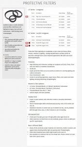 Protective Filters Info